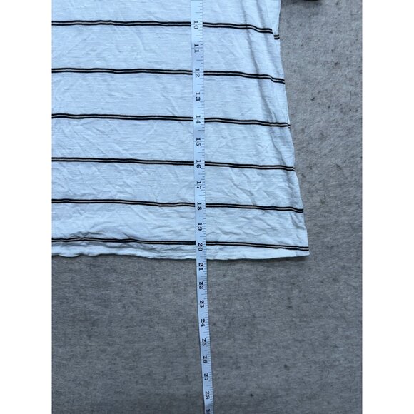 Green Envelope Black And White Stripe Flutter Sleeve T-shirt Size Small - Picture 7 of 7